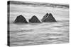USA, California, Garrapata Beach, Floating Rocks-John Ford-Stretched Canvas