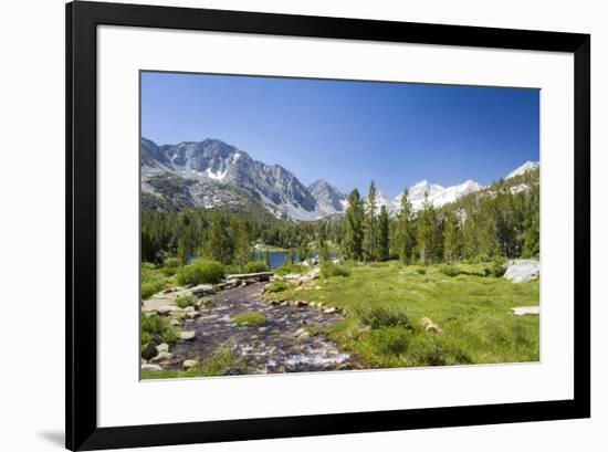 USA, California. Glacial lake in the Little Lakes Valley, Bishop and Mammoth Lakes.-Christopher Reed-Framed Premium Photographic Print