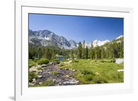 USA, California. Glacial lake in the Little Lakes Valley, Bishop and Mammoth Lakes.-Christopher Reed-Framed Photographic Print