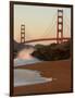 USA, California. Golden Gate bridge view from Baker's beach.-Anna Miller-Framed Photographic Print