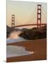 USA, California. Golden Gate bridge view from Baker's beach.-Anna Miller-Mounted Photographic Print