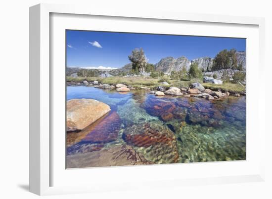 USA, California, Inyo National Forest. Clear stream near Garnet Lake.-Don Paulson-Framed Photographic Print