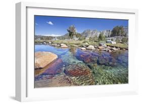 USA, California, Inyo National Forest. Clear stream near Garnet Lake.-Don Paulson-Framed Photographic Print