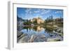 USA, California, Inyo National Forest. Rocky shore of Garnet Lake.-Don Paulson-Framed Photographic Print