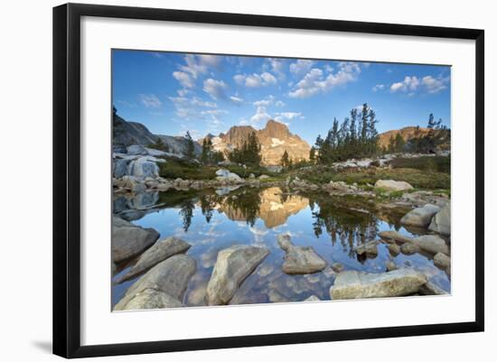 USA, California, Inyo National Forest. Rocky shore of Garnet Lake.-Don Paulson-Framed Photographic Print