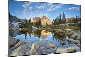 USA, California, Inyo National Forest. Rocky shore of Garnet Lake.-Don Paulson-Mounted Photographic Print