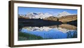 USA, California, Inyo NF. Mountains reflecting in Humming Bird Lake.-Don Paulson-Framed Photographic Print