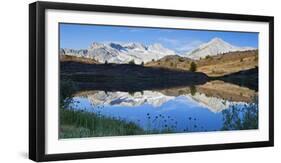 USA, California, Inyo NF. Mountains reflecting in Humming Bird Lake.-Don Paulson-Framed Photographic Print