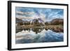 USA, California, Inyo NF. Mt Ritter and Banner Peak above Garnet Lake.-Don Paulson-Framed Photographic Print