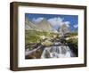 USA, California, Inyo NF. Waterfalls below Mt Ritter and Banner Peak.-Don Paulson-Framed Photographic Print