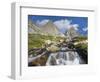 USA, California, Inyo NF. Waterfalls below Mt Ritter and Banner Peak.-Don Paulson-Framed Photographic Print