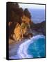 USA, California, Julia Pfeiffer Burns Sp. Waterfall Along the Coast-Jaynes Gallery-Framed Stretched Canvas