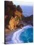 USA, California, Julia Pfeiffer Burns Sp. Waterfall Along the Coast-Jaynes Gallery-Stretched Canvas
