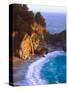 USA, California, Julia Pfeiffer Burns Sp. Waterfall Along the Coast-Jaynes Gallery-Stretched Canvas