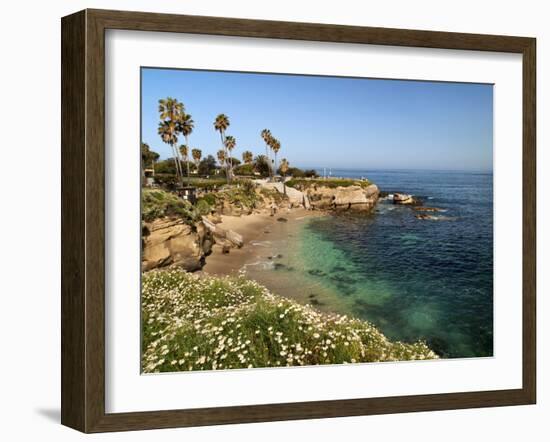 USA, California, La Jolla, Clear Water on a Spring Day at La Jolla Cove-Ann Collins-Framed Photographic Print