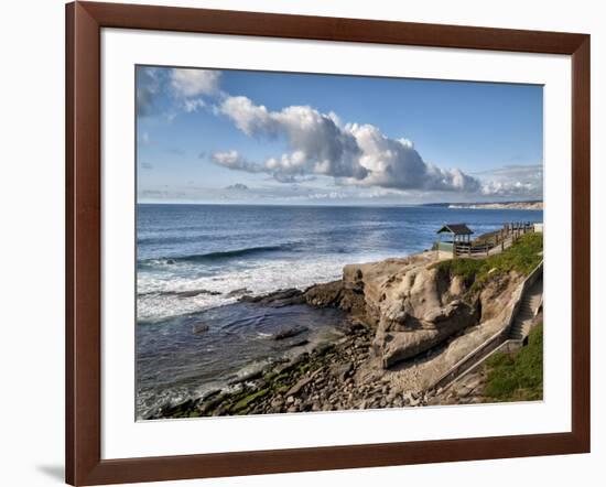 USA, California, La Jolla, Coastal La Jolla at Shell Beach-Ann Collins-Framed Photographic Print