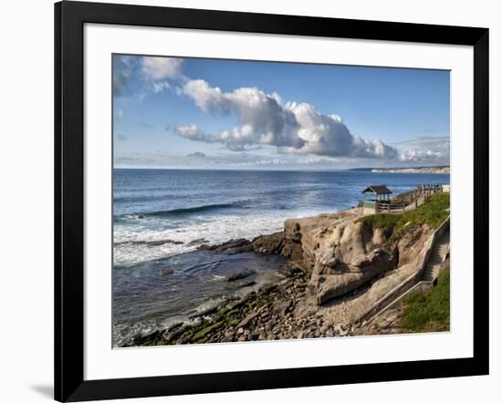 USA, California, La Jolla, Coastal La Jolla at Shell Beach-Ann Collins-Framed Photographic Print