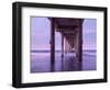 USA, California, La Jolla, Dawn under Scripps Pier at La Jolla Shores-Ann Collins-Framed Photographic Print