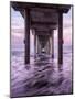 USA, California, La Jolla. Dawn under Scripps Pier at La Jolla Shores-Ann Collins-Mounted Photographic Print