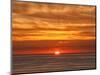 USA, California, La Jolla, Fiery sun drops into the Pacific Ocean-Ann Collins-Mounted Photographic Print