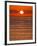 USA, California, La Jolla, Fiery sun drops into the Pacific Ocean-Ann Collins-Framed Photographic Print