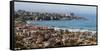 USA, California, La Jolla, Panoramic view of La Jolla Shores-Ann Collins-Framed Stretched Canvas