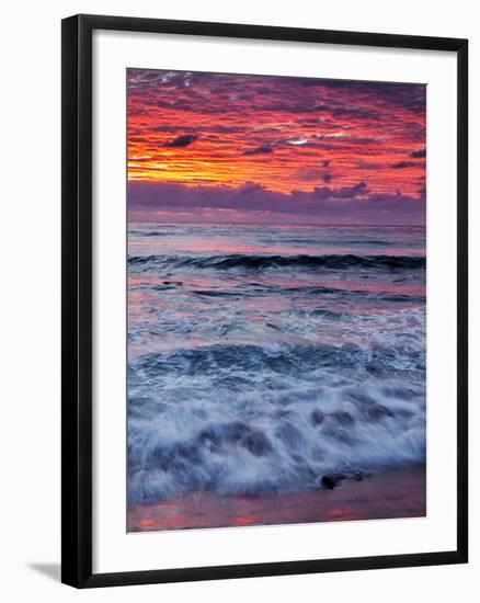 USA, California, La Jolla, Reflections of Sunset at Windansea Beach-Ann Collins-Framed Photographic Print