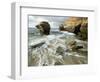 USA, California, La Jolla. Rock formation on Children's Pool Beach.-Jaynes Gallery-Framed Photographic Print