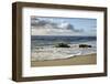 USA, California, La Jolla. Rocks and clouds at Whispering Sands Beach-Ann Collins-Framed Photographic Print