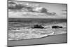 USA, California, La Jolla. Rocks and clouds at Whispering Sands Beach-Ann Collins-Mounted Photographic Print