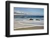 USA, California, La Jolla. Rocks and clouds at Whispering Sands Beach-Ann Collins-Framed Photographic Print