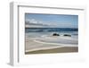 USA, California, La Jolla. Rocks and clouds at Whispering Sands Beach-Ann Collins-Framed Photographic Print
