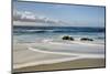 USA, California, La Jolla. Rocks and clouds at Whispering Sands Beach-Ann Collins-Mounted Photographic Print