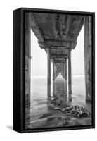 USA, California, La Jolla, Scripps Pier, Sunrise-John Ford-Framed Stretched Canvas