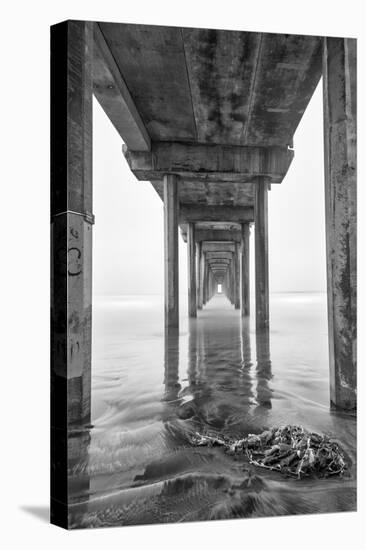 USA, California, La Jolla, Scripps Pier, Sunrise-John Ford-Stretched Canvas