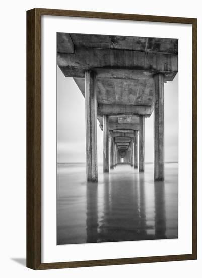 USA, California, La Jolla, Scripps Pier, Sunrise-John Ford-Framed Photographic Print