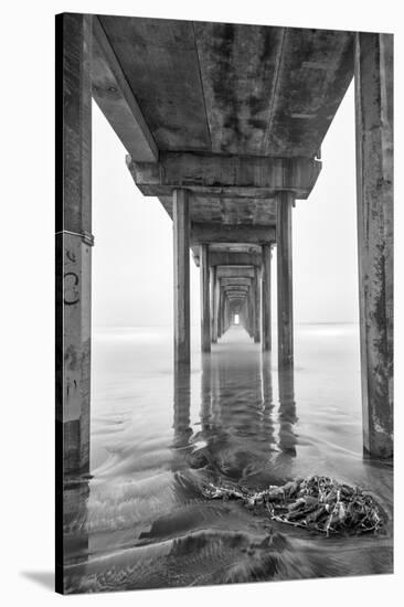 USA, California, La Jolla, Scripps Pier, Sunrise-John Ford-Stretched Canvas