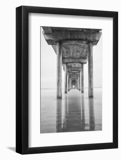 USA, California, La Jolla, Scripps Pier, Sunrise-John Ford-Framed Photographic Print