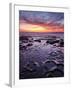 USA, California, La Jolla, Sunset at Coast Boulevard Park-Ann Collins-Framed Photographic Print