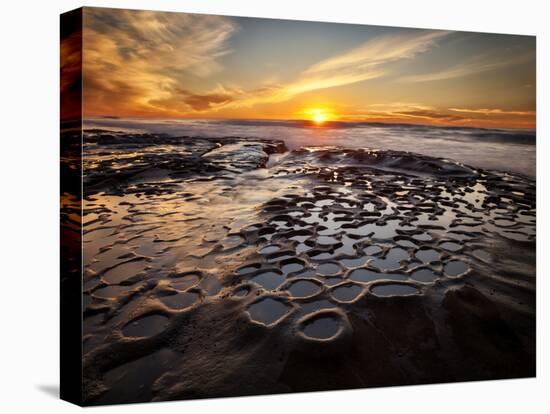 USA, California, La Jolla, Sunset at Hospital Reef-Ann Collins-Stretched Canvas