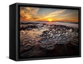 USA, California, La Jolla, Sunset at Hospital Reef-Ann Collins-Framed Stretched Canvas