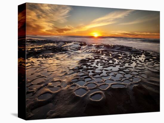 USA, California, La Jolla, Sunset at Hospital Reef-Ann Collins-Stretched Canvas
