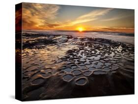 USA, California, La Jolla, Sunset at Hospital Reef-Ann Collins-Stretched Canvas