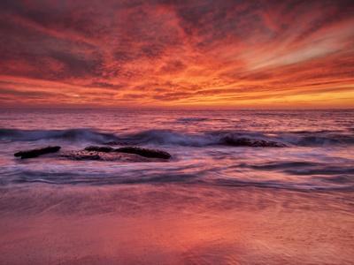 Usa California La Jolla Sunset At North End Of Windansea Beach Photographic Print Ann Collins Allposters Com