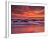 USA, California, La Jolla. Sunset at North End of Windansea Beach-Ann Collins-Framed Photographic Print