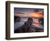 USA, California, La Jolla, Sunset, Coast Boulevard Park-Ann Collins-Framed Photographic Print