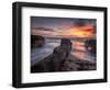 USA, California, La Jolla, Sunset, Coast Boulevard Park-Ann Collins-Framed Photographic Print