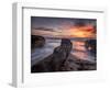 USA, California, La Jolla, Sunset, Coast Boulevard Park-Ann Collins-Framed Photographic Print