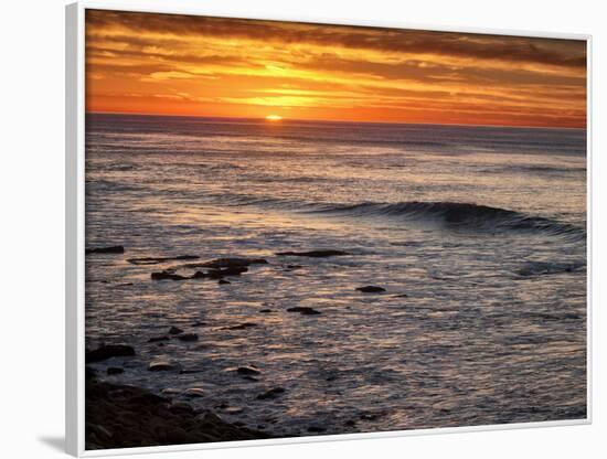 USA, California, La Jolla, Sunset from Boomer Beach-Ann Collins-Framed Photographic Print