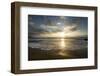 USA, California, La Jolla. Sunset over beach.-Jaynes Gallery-Framed Photographic Print